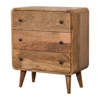 Mini Curved Oak-Tone Chest