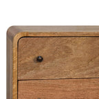 Mini Curved Oak-Tone Chest