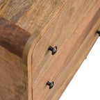 Mini Curved Oak-Tone Chest