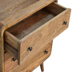 Mini Curved Oak-Tone Chest