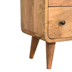 Mini Curved Oak-Tone Chest
