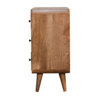 Mini Curved Oak-Tone Chest