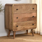 Mini Curved Oak-Tone Chest