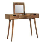 Oak-Tone Dressing Table