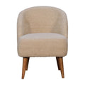 Cream Bouclé Tub Chair