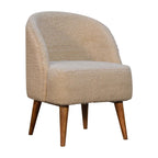 Cream Bouclé Tub Chair