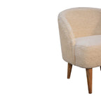 Cream Bouclé Tub Chair
