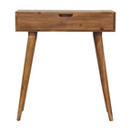 Mini Oak-Tone Dressing Table