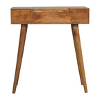 Mini Oak-Tone Dressing Table