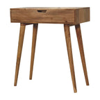 Mini Oak-Tone Dressing Table