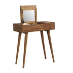 Mini Oak-Tone Dressing Table