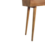 Mini Oak-Tone Dressing Table