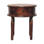 Honey Finish Turned Leg Bedside