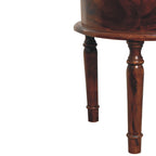 Honey Finish Turned Leg Bedside