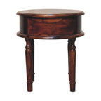 Honey Finish Turned Leg Bedside
