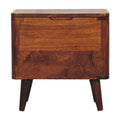 Chestnut Lid-Up Storage Stool