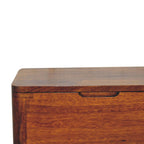 Chestnut Lid-Up Storage Stool