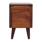 Chestnut Lid-Up Storage Stool