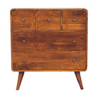 3 Over 2 Curved Chestnut Chest