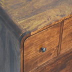 3 Over 2 Curved Chestnut Chest