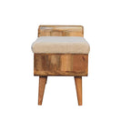 Bouclé Carved Telephone Table