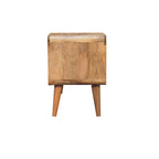 Bouclé Carved Telephone Table