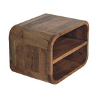Oak-Tone Floating Open Curve Bedside