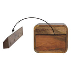 Oak-Tone Floating Open Bedside