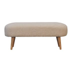 Bouclé Hallway Bench