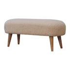 Bouclé Hallway Bench