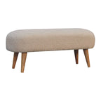 Bouclé Hallway Bench