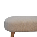Bouclé Hallway Bench