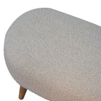 Bouclé Hallway Bench