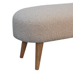Bouclé Hallway Bench