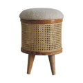Cream Bouclé Larissa Footstool