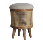 Cream Bouclé Larissa Footstool