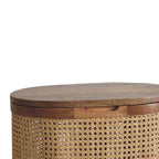 Larissa Round Lid-Up Storage Stool