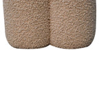 Mud Bouclé Clover Footstool