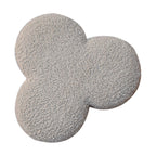 Mud Bouclé Clover Footstool