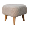 Mud Bouclé Triangle Footstool