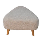 Mud Bouclé Triangle Footstool
