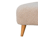 Mud Bouclé Triangle Footstool