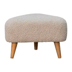 Mud Bouclé Triangle Footstool