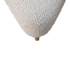 Mud Bouclé Triangle Footstool