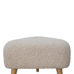 Mud Bouclé Triangle Footstool
