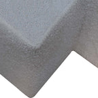 White Bouclé Twin Footstool