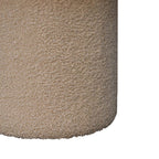 Cream Bouclé Mushroom Footstool