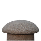 Mud Bouclé Mushroom Footstool