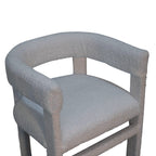White Bouclé Occasional Chair