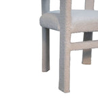 White Bouclé Occasional Chair